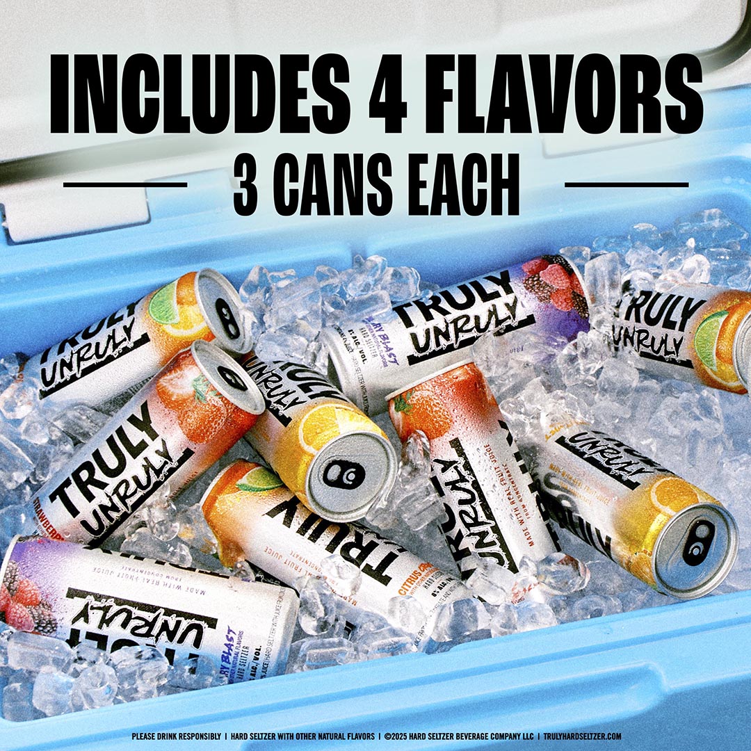 Truly Unruly Seltzer Sabores Variados Seltzer 12pck, 8% ABV