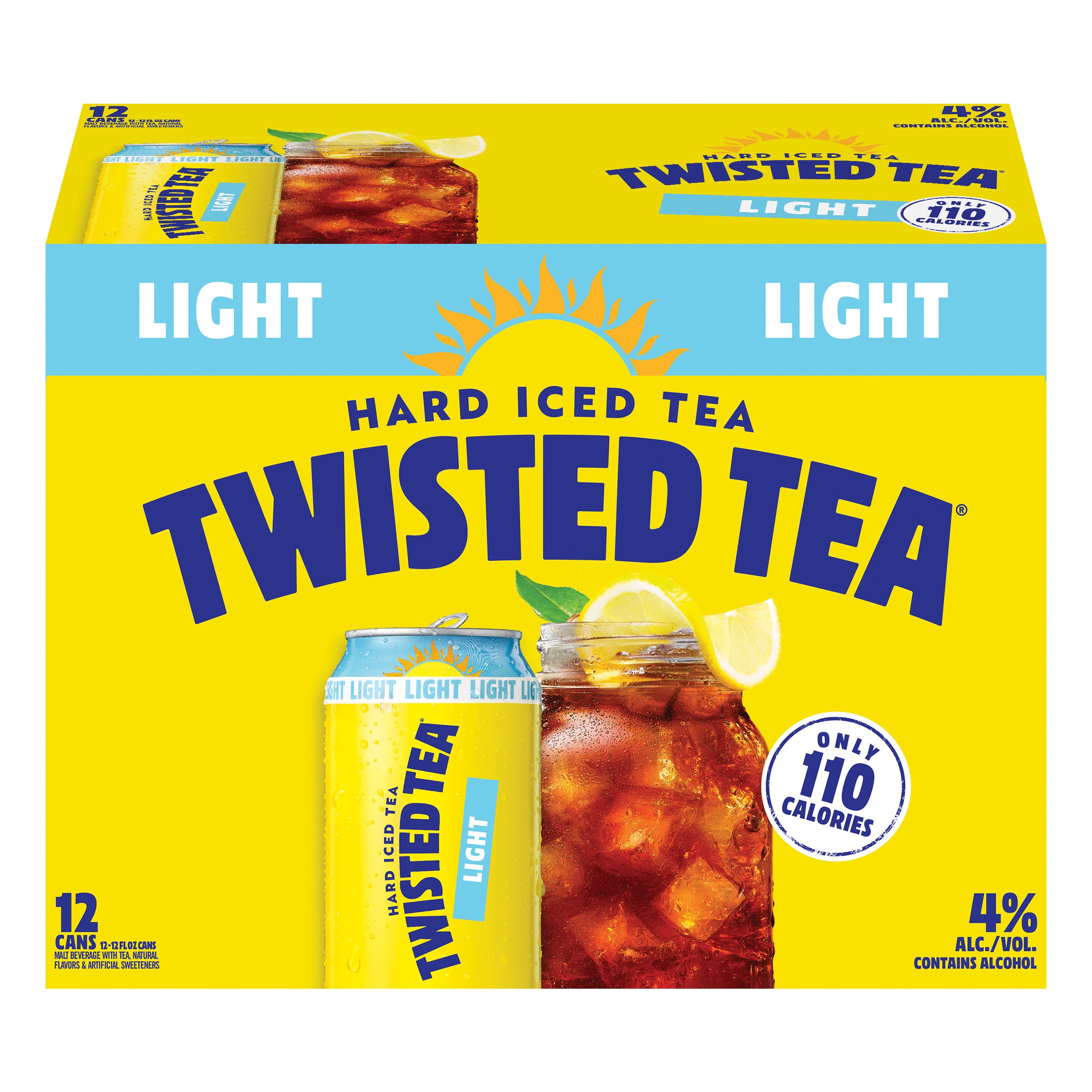 Twisted Tea Light Té Helado 12 Pack, 5% Alcohol