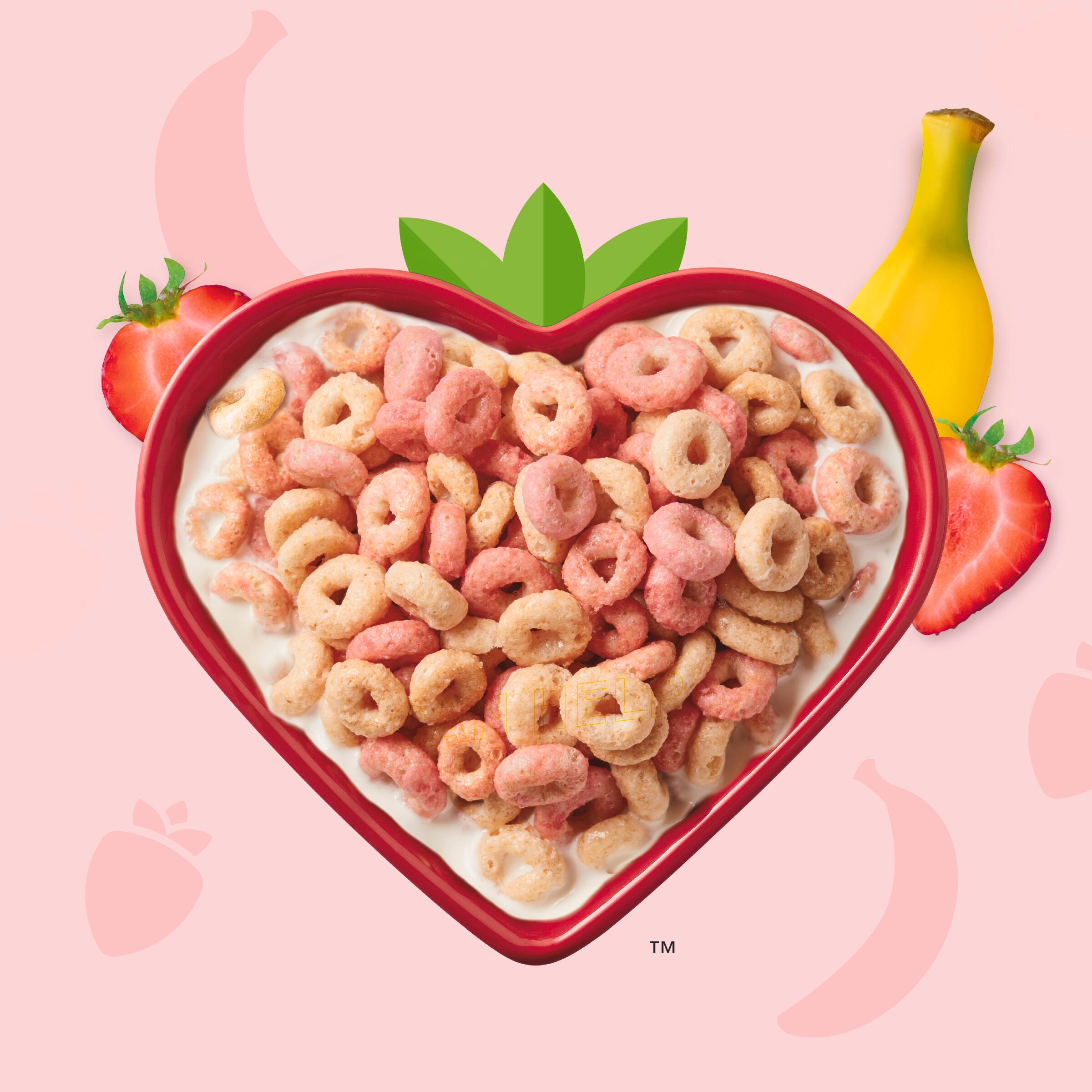 Cheerios de Fresa y Plátano, Tamaño Familiar, 19 OZ