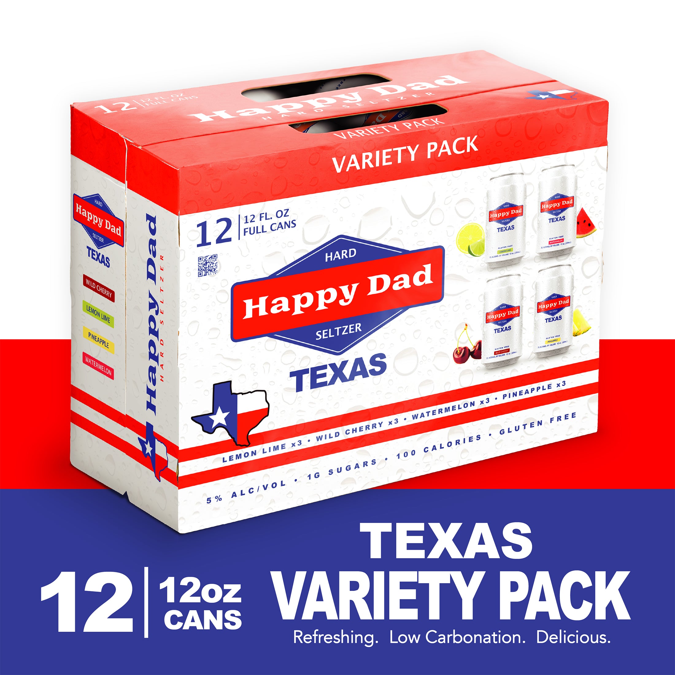 Happy Dad Hard Seltzer TEXAS 12pck, 5% ABV
