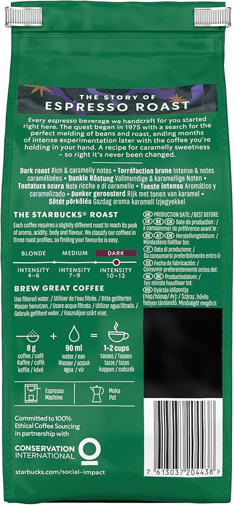 Starbucks Espresso Roast Ground Coffee