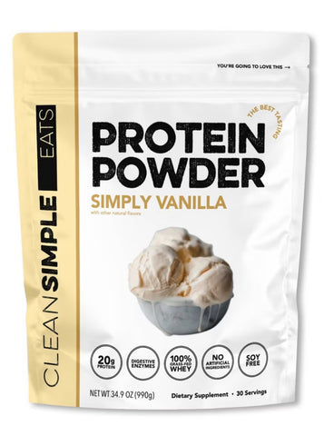 Clean Simple Eats Proteína en Polvo - 10+ Sabores - 34.9oz/30 Porciones