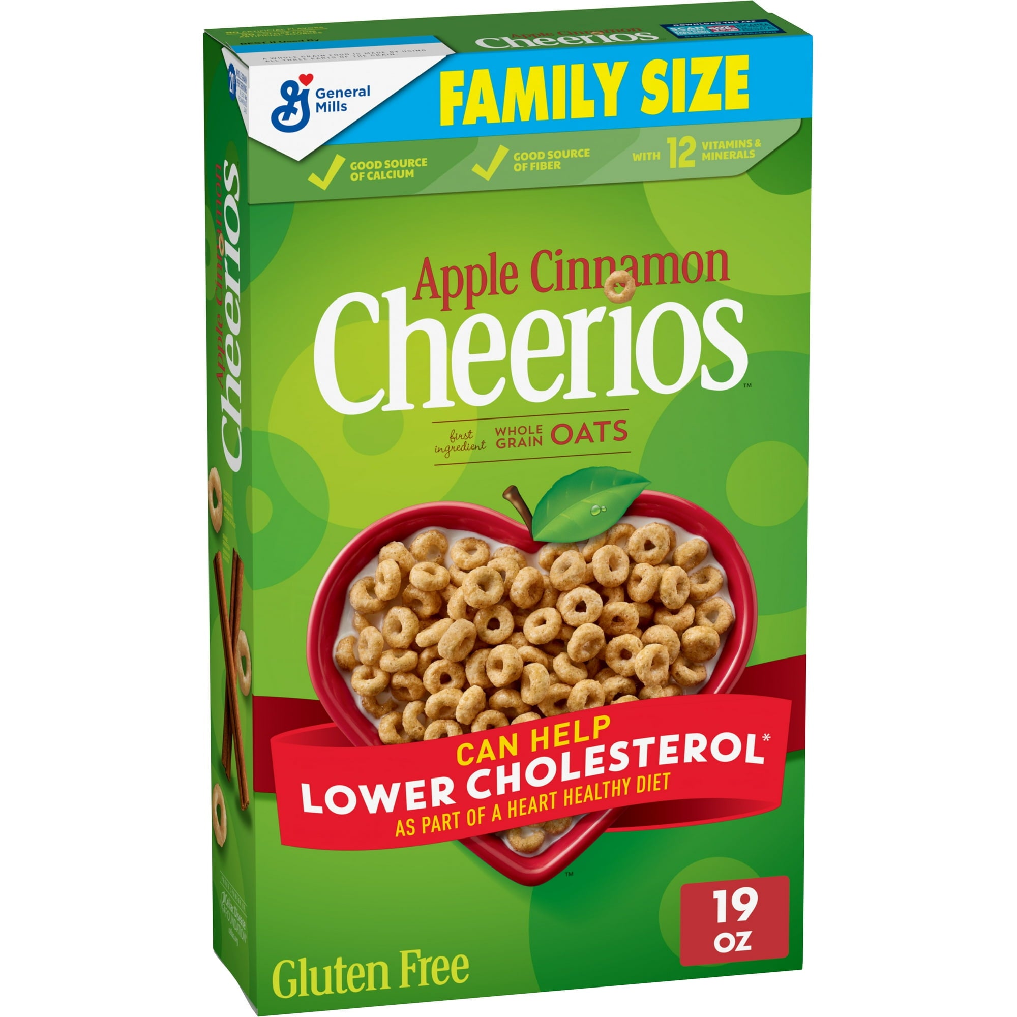 Cheerios de Manzana y Canela , Sin Gluten, Family Size, 19 oz
