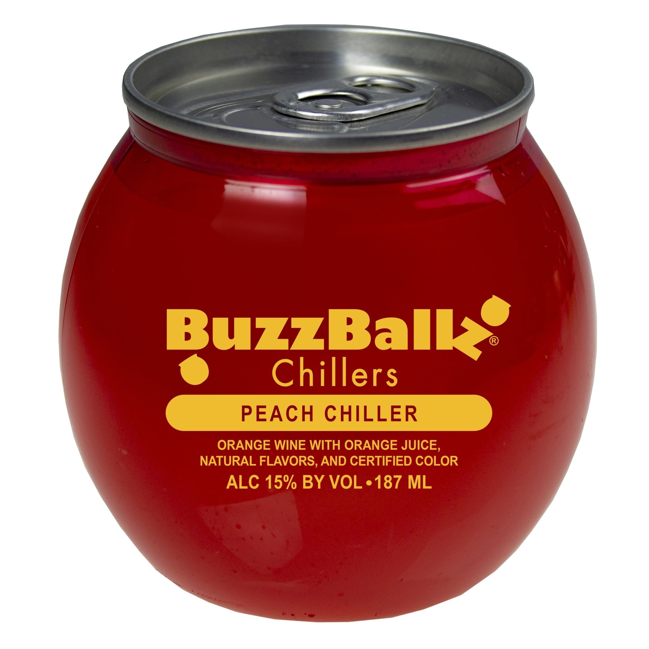 Buzzballz Chillers Naranja Durazno 187 ml 15% ABV