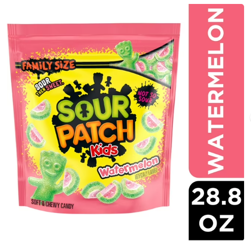 Sour Patch Kids Watermelon (Sandía) Familiar 816gr