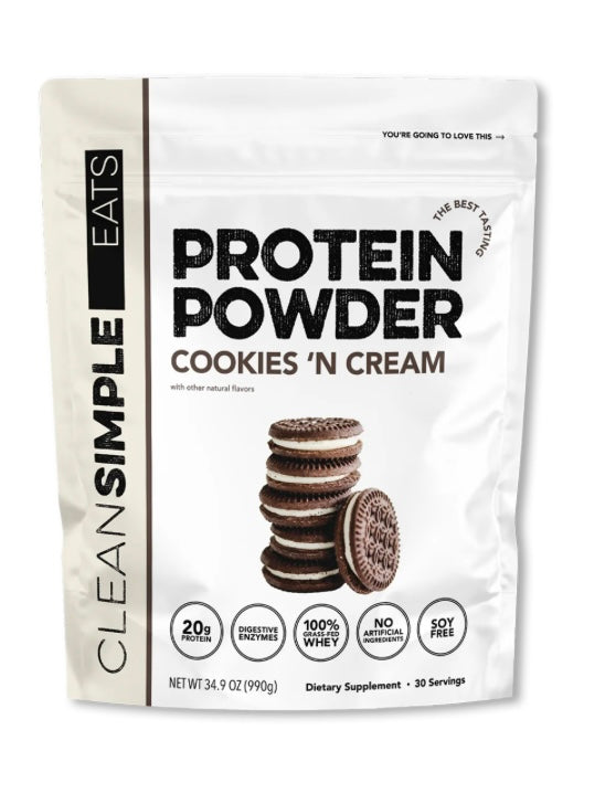 Clean Simple Eats Proteína en Polvo - 10+ Sabores - 34.9oz/30 Porciones