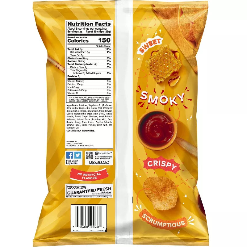 Papas Lay's Honey Barbecue
