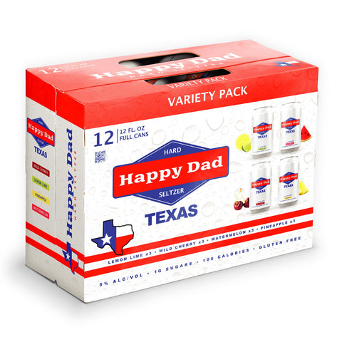 Happy Dad Hard Seltzer TEXAS 12pck, 5% ABV