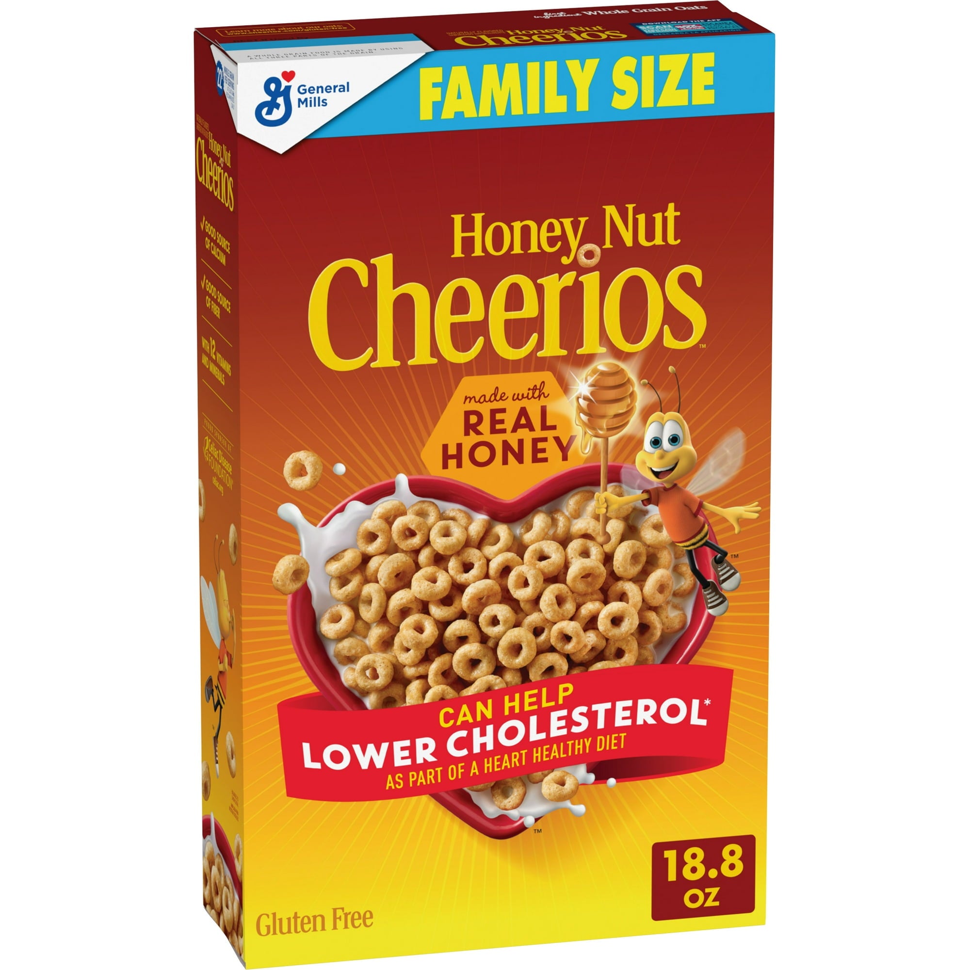 Cheerios con Nuez y Miel, Family Size, 18,8 Oz