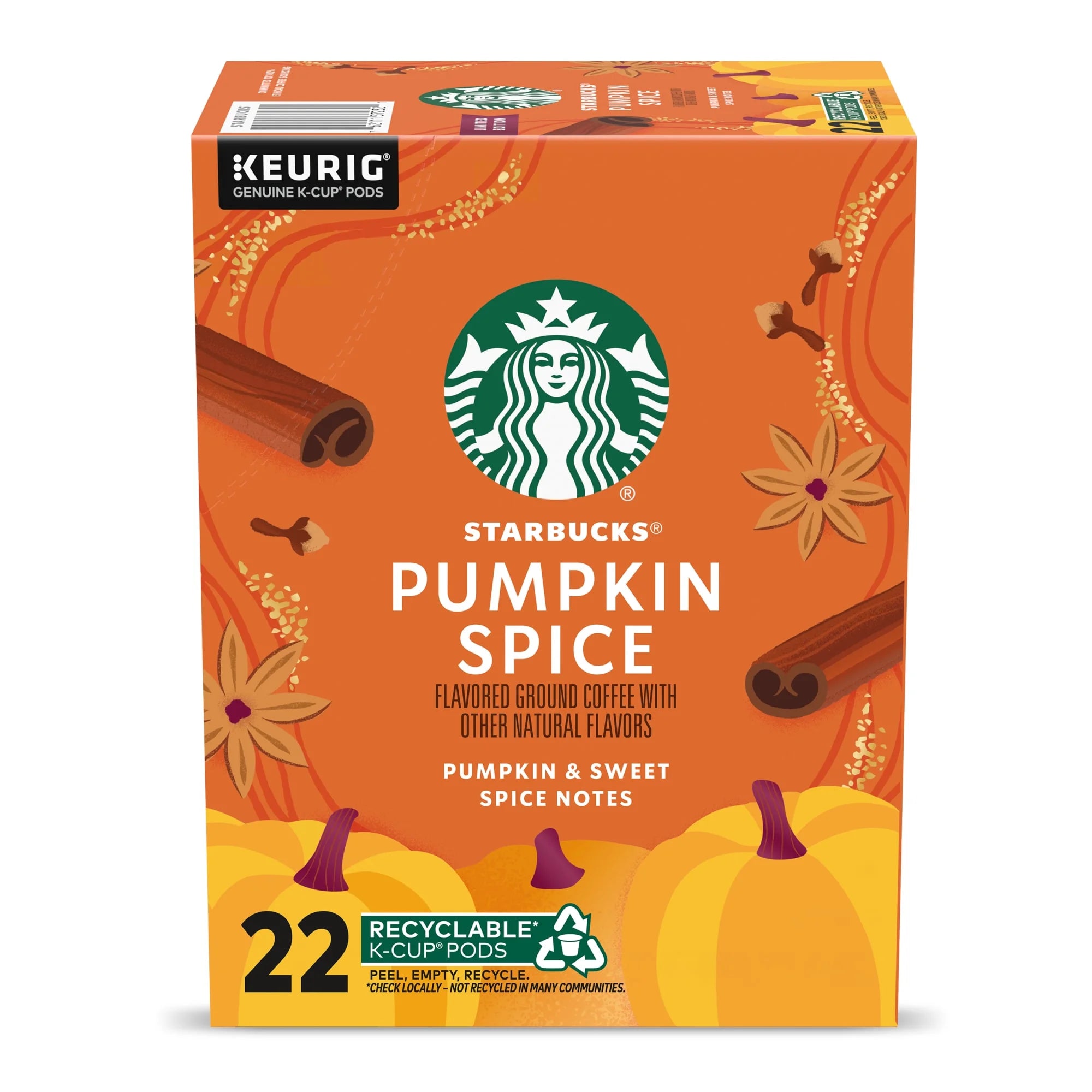 Starbucks Pumpkin Spice Café Keurig K-Cups 22pz