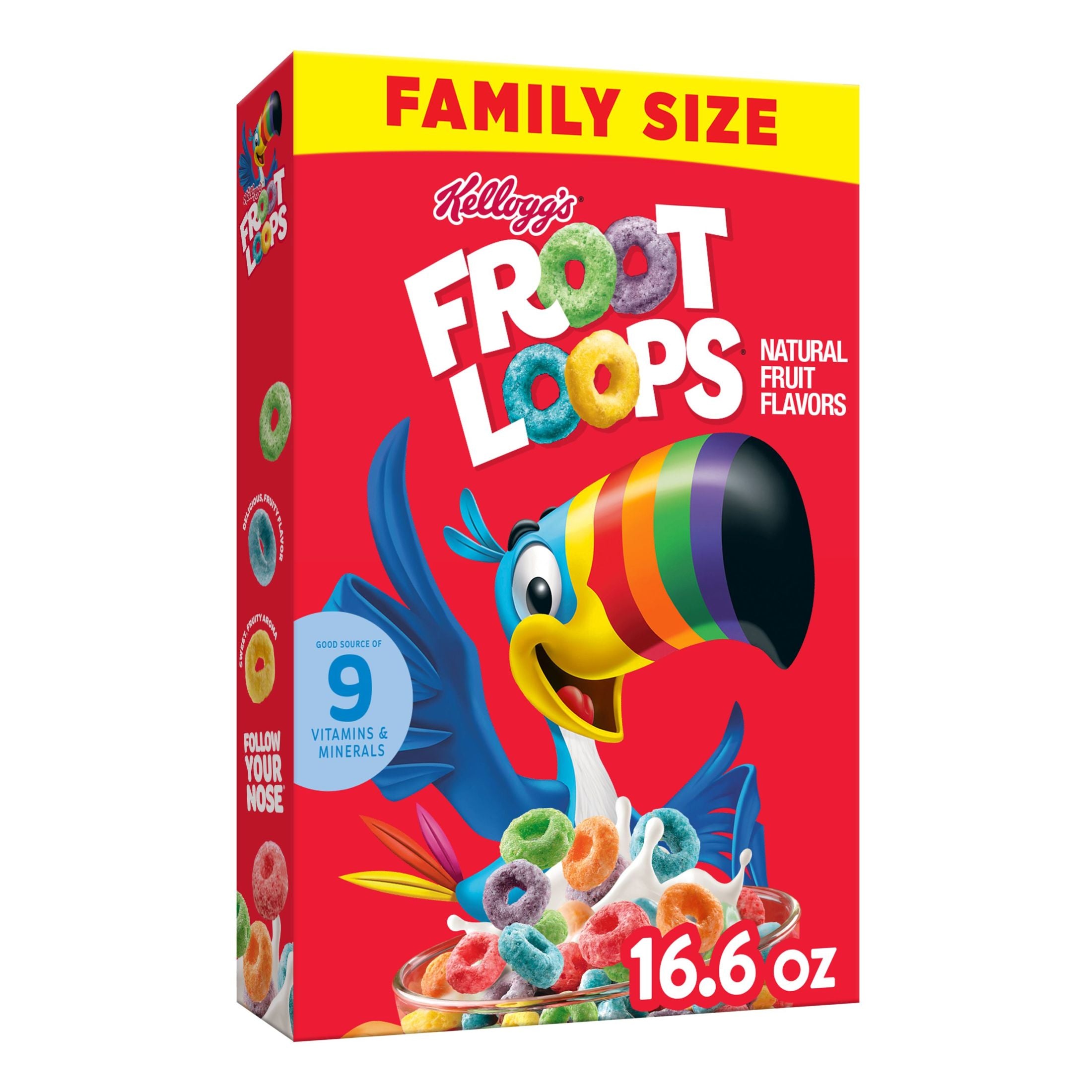 Kellogg's Froot Loops, Cereal para Niños, 16.6 oz