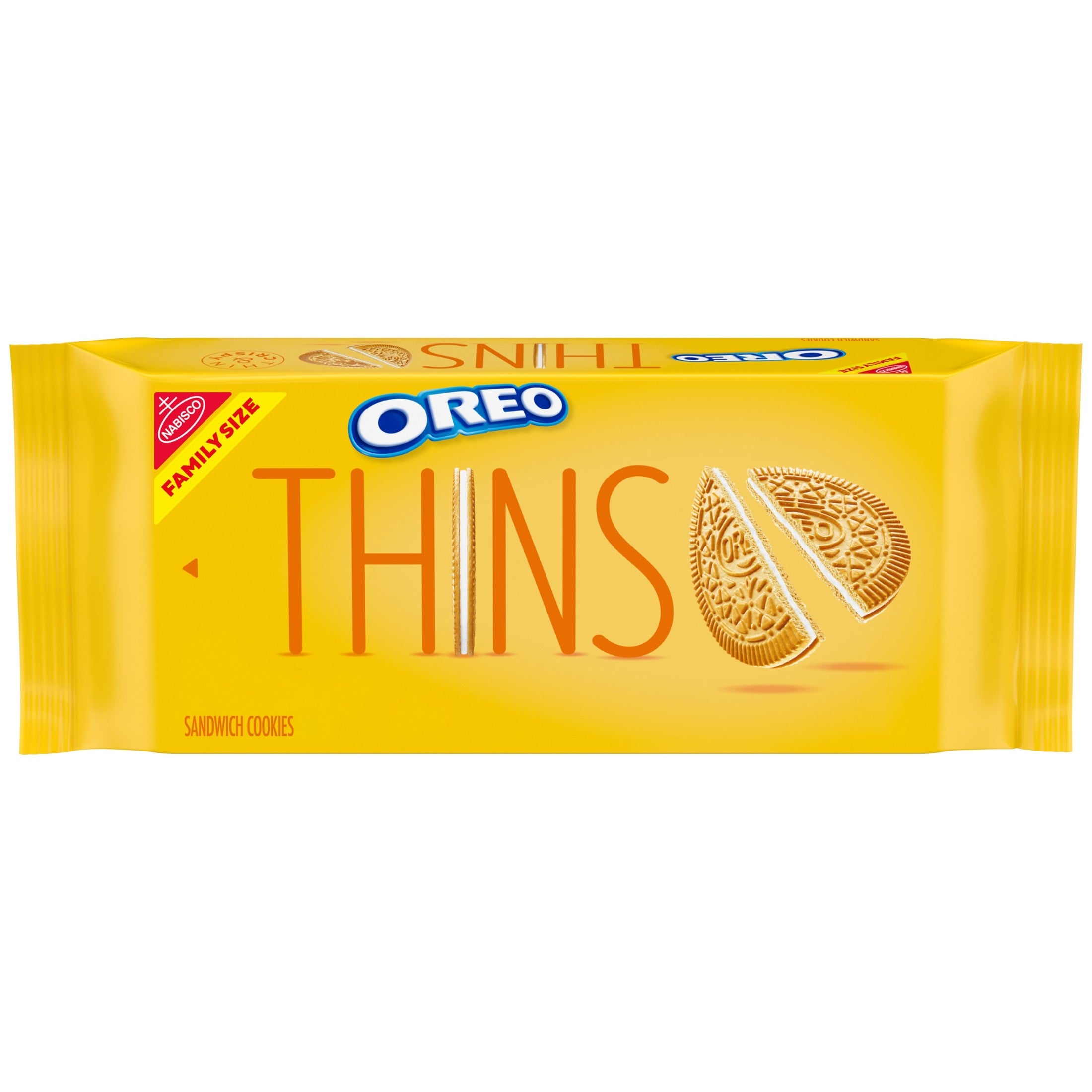OREO Thins Galletas de Vainilla, Tamaño Familiar, 11.78 oz