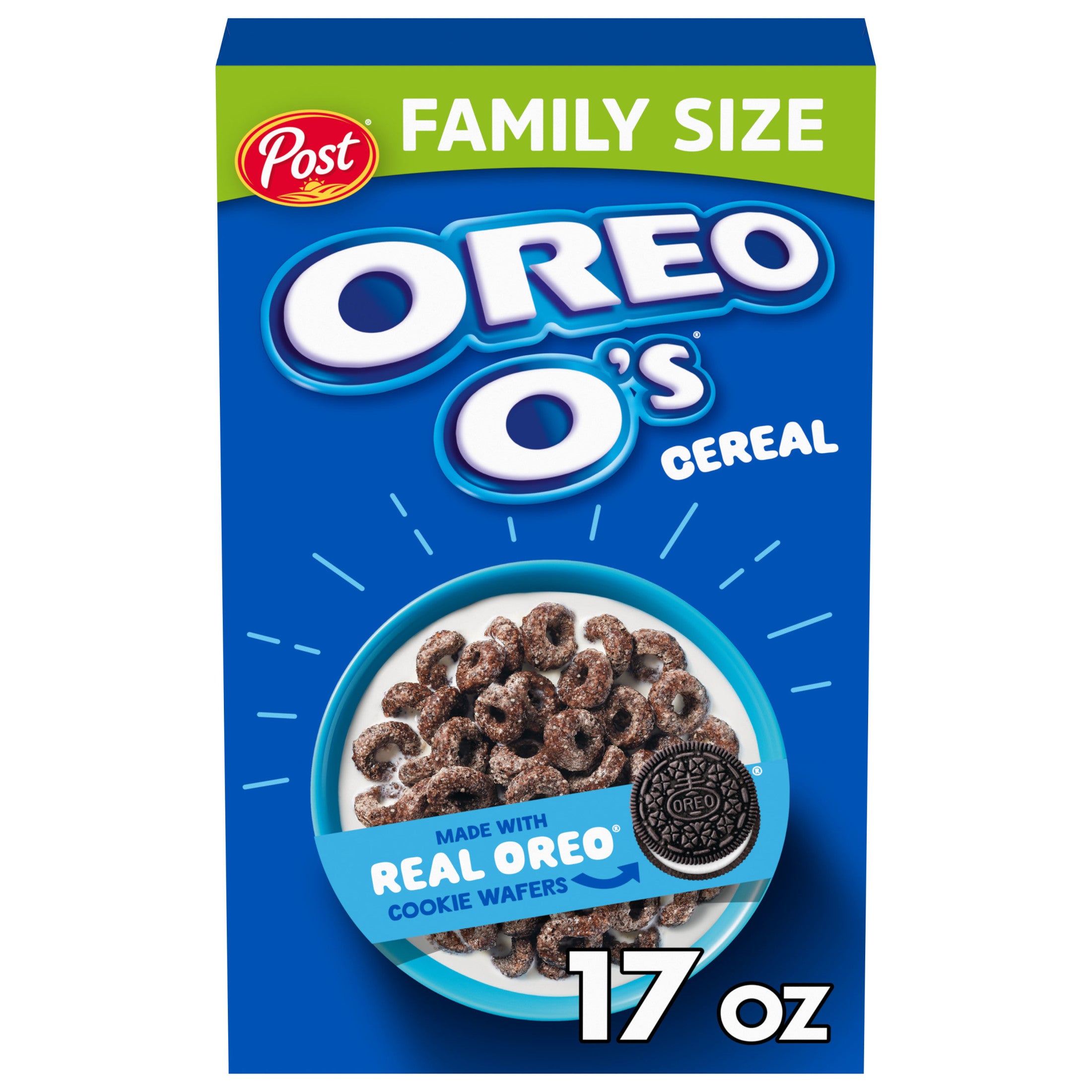 Oreo O's Post Cereal Crujiente Caja de 17 oz
