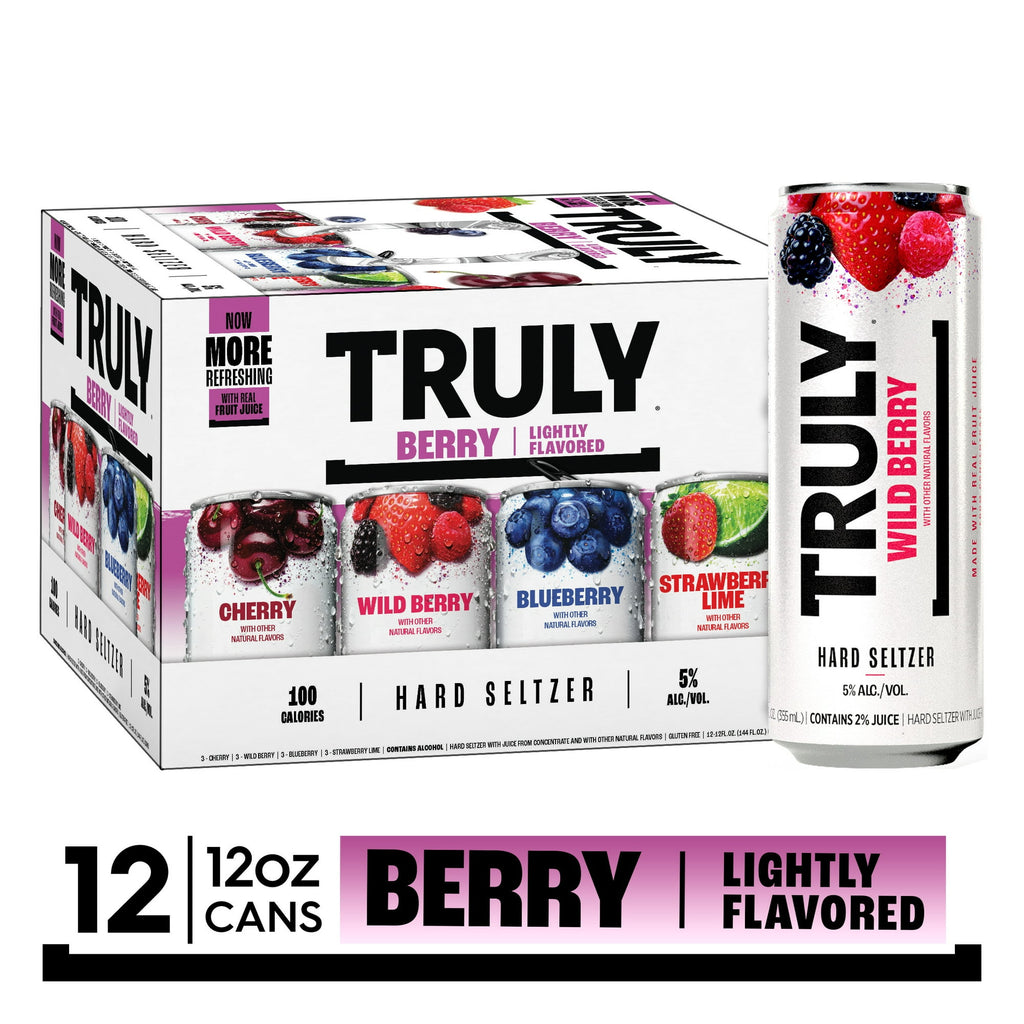 Truly Paquete Berrys Variedad Seltzer 12 Pack, 5% ABV – SUPER USA