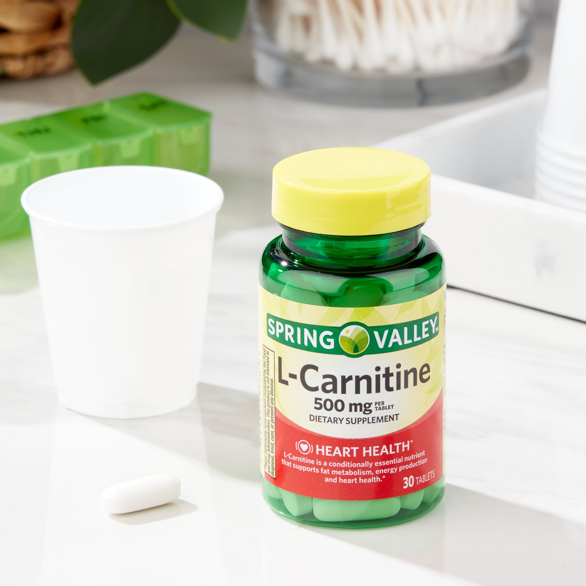 Spring Valley Suplemento de Aminocido L-carnitina 500 mg, sin Sabor, SUPER USA MX Spring Valley Suplemento de Aminocido L-carnitina 500 mg, sin Sabor, SUPER USA MX