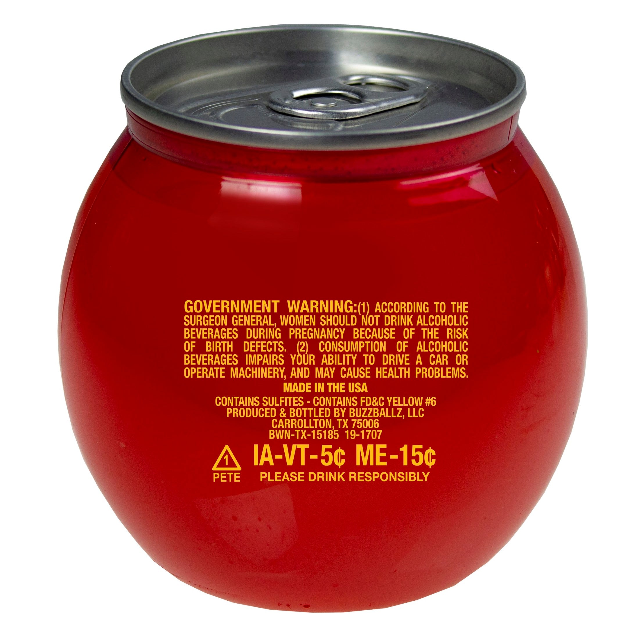 Buzzballz Chillers Naranja Durazno 187 ml 15% ABV
