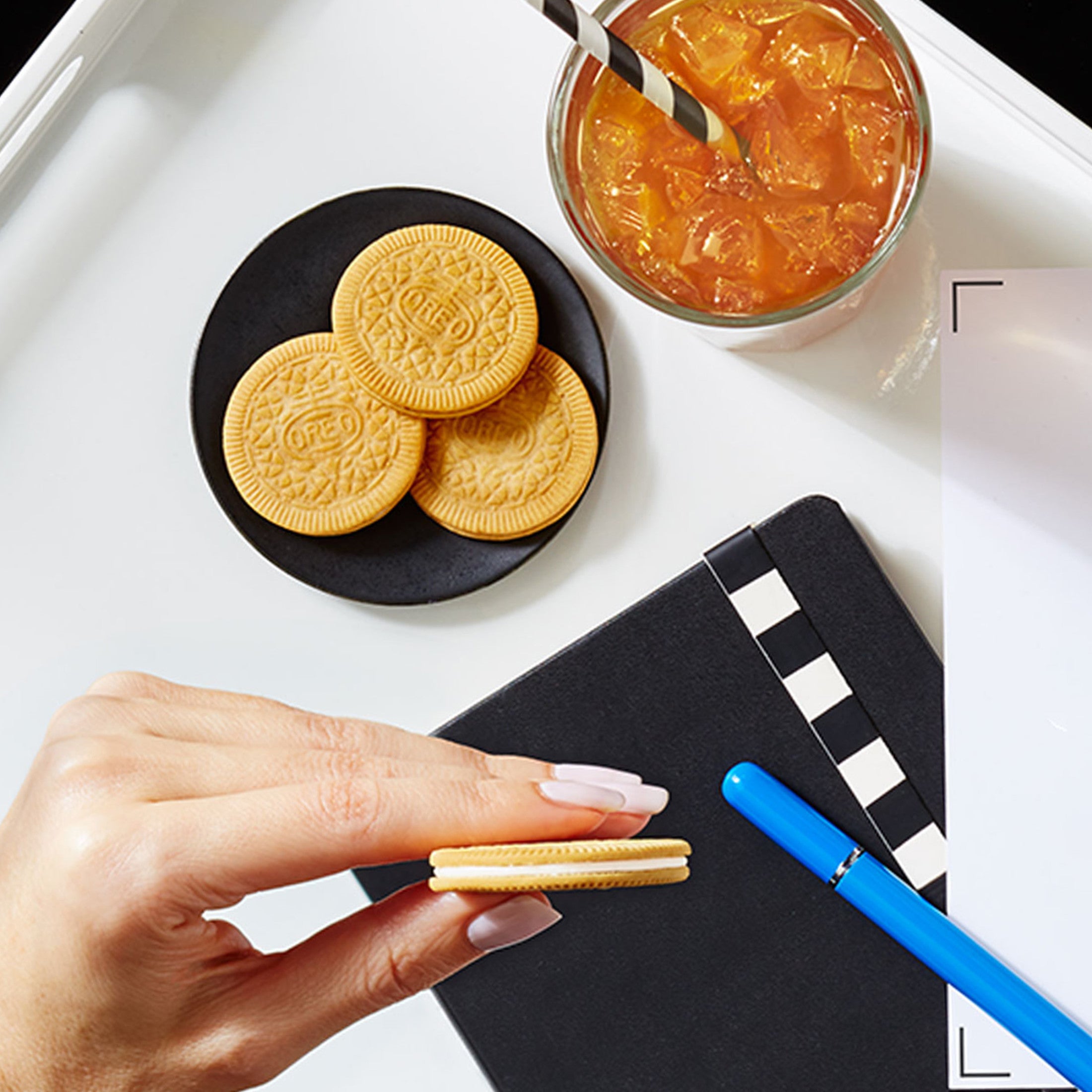OREO Thins Galletas de Vainilla, Tamaño Familiar, 11.78 oz